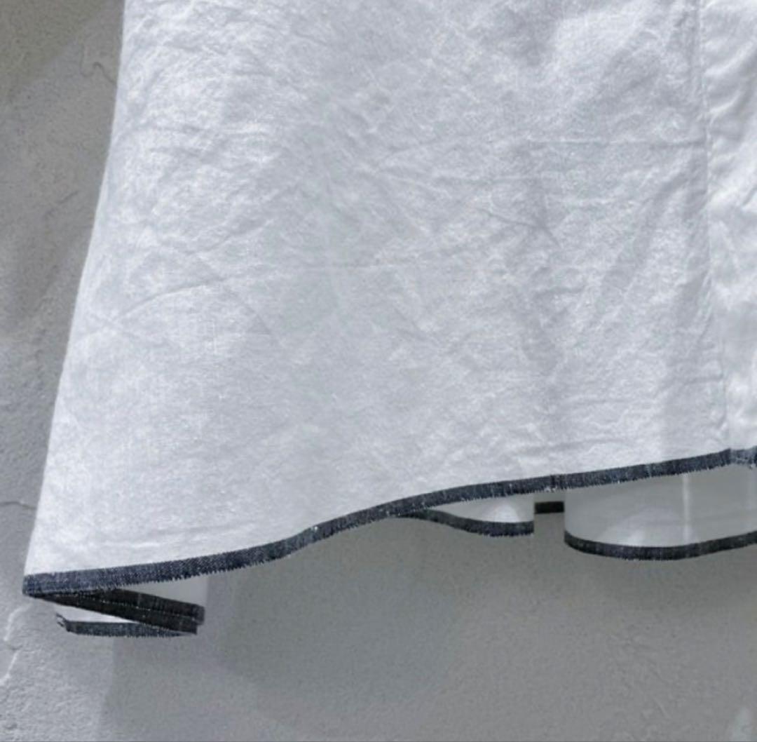 新品maison de soil ミニピンタック シャツ ブラウス ホワイト