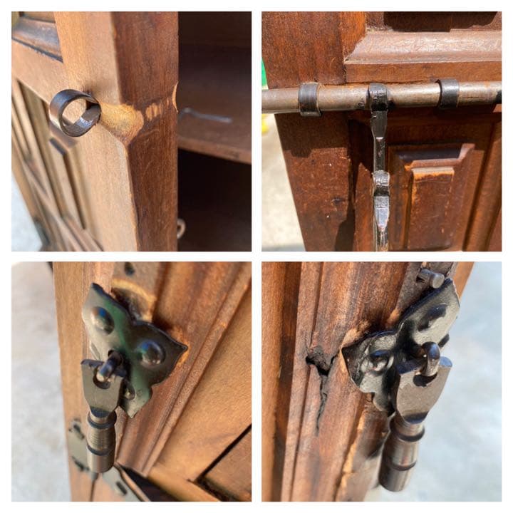 アンティーク 机 チェスト 棚 家具 木製 収納ボックス