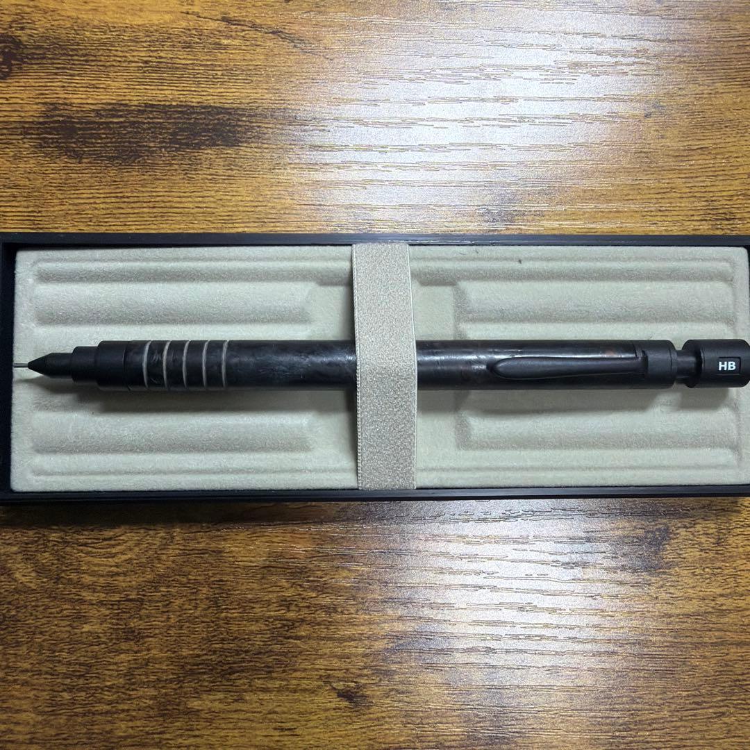 マーベラス シャーペン 0.5 マットブラック ポプラ瘤（スタビライズドウッド）