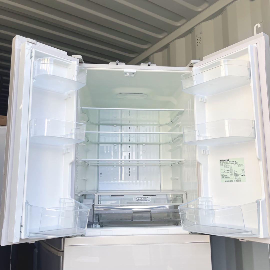 369取付無料！東芝ベジータ おしゃれアイボリーインテリア6ドア冷蔵庫！