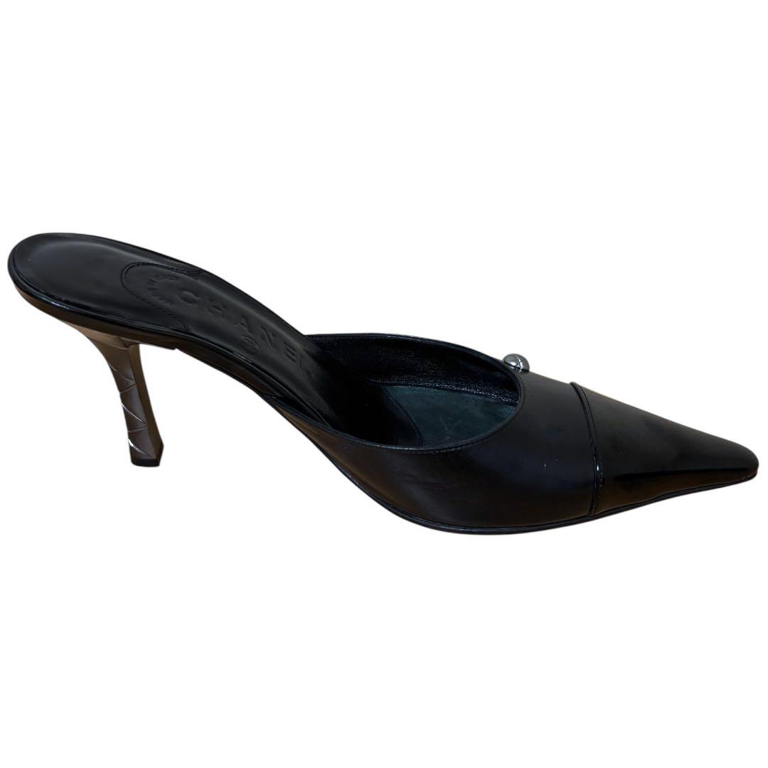 【極美品】シャネルCHANEL★付属品あり★ココマーク★レザー★ミュール黒24