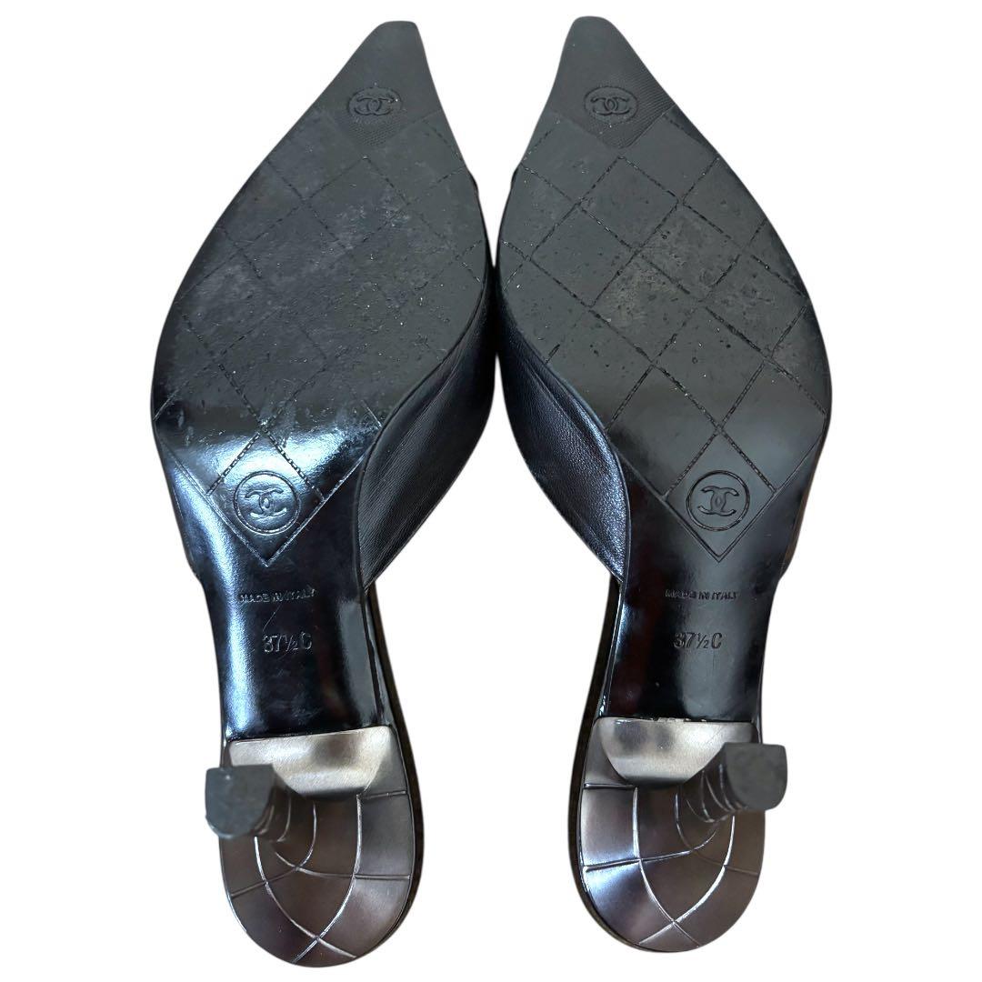 【極美品】シャネルCHANEL★付属品あり★ココマーク★レザー★ミュール黒24