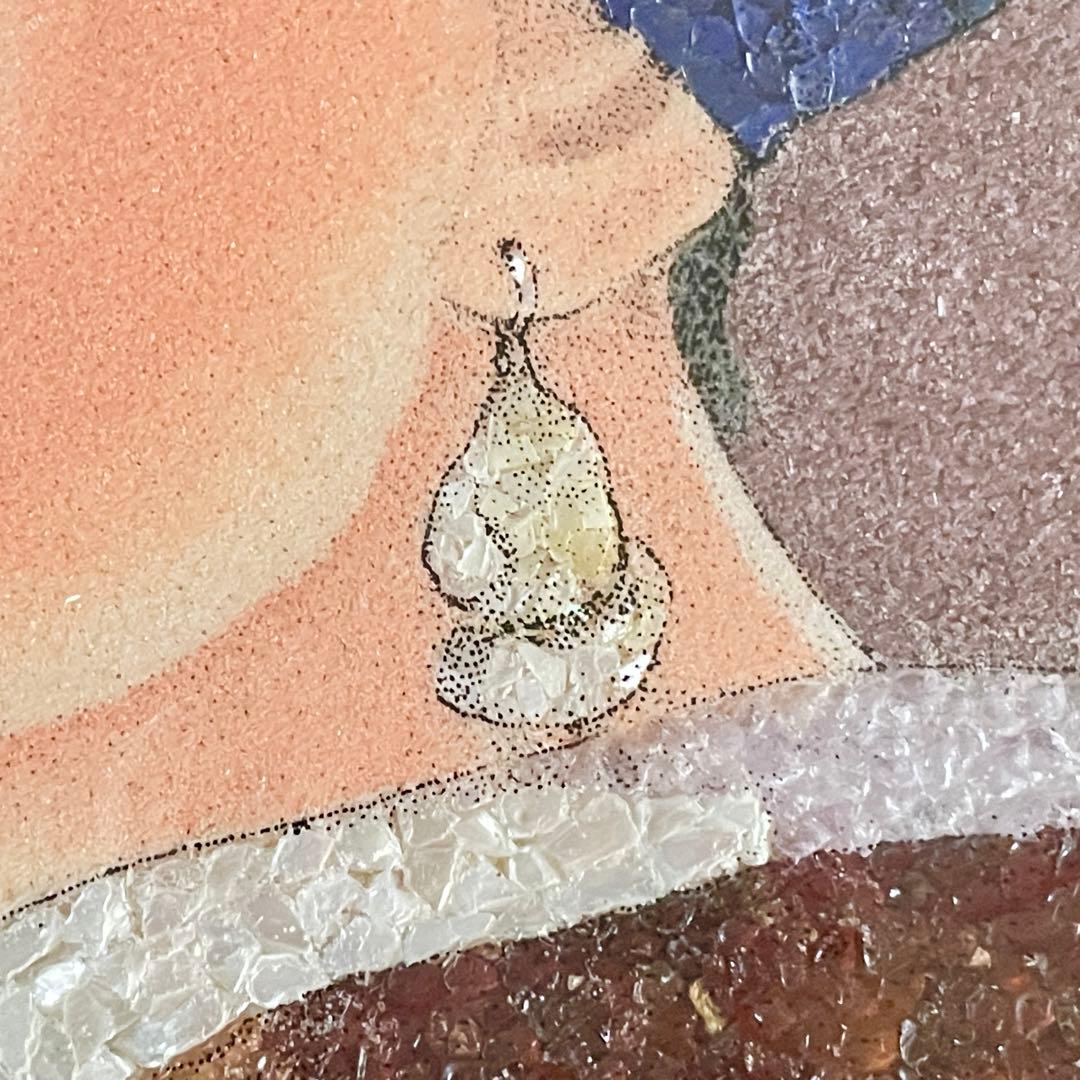 真珠の耳飾りの少女 フェルメール 貴石画 ジュエリー ピクチャー 絵画 宝石画