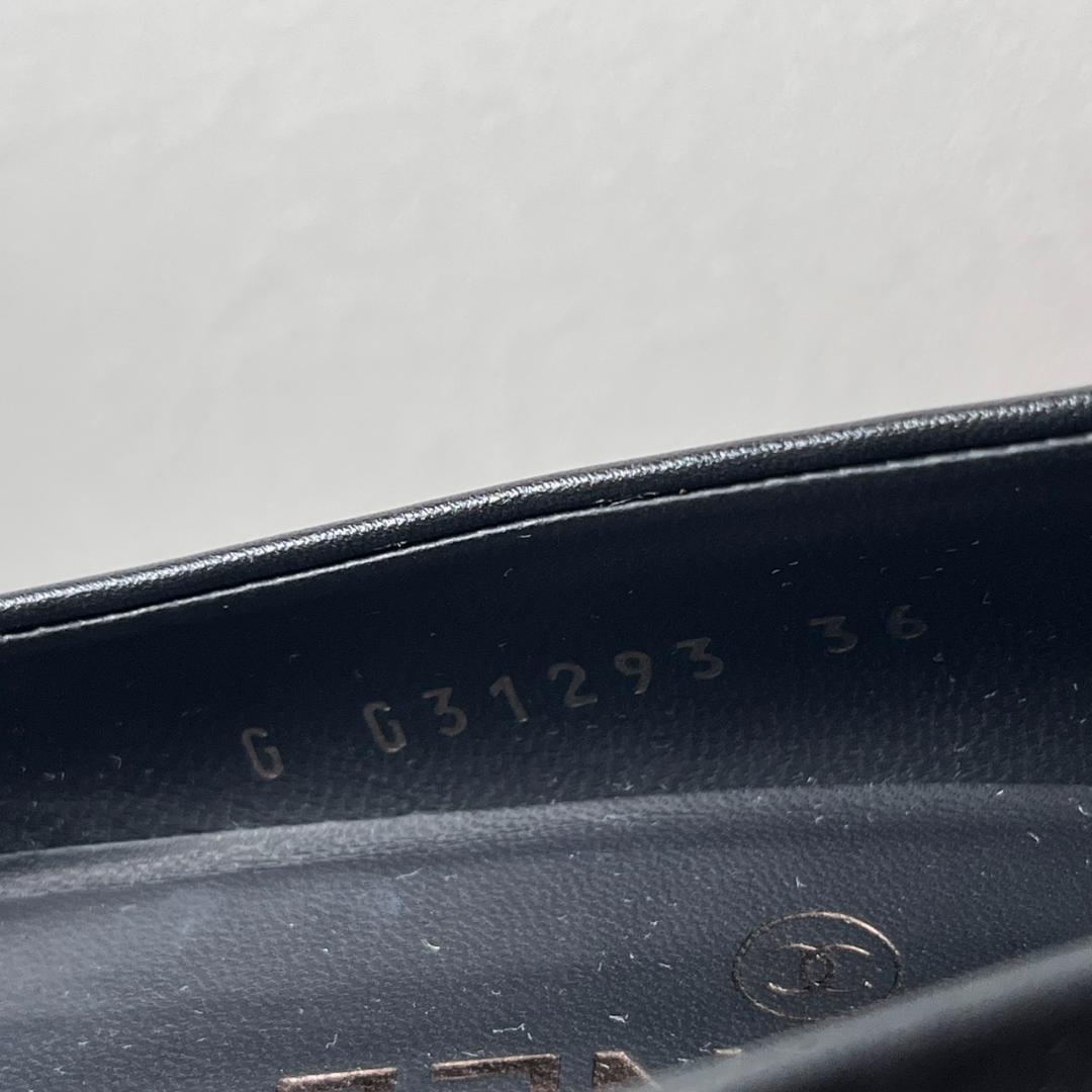 未使用 CHANEL G31293 PUMPS MET LAM GG パンプス