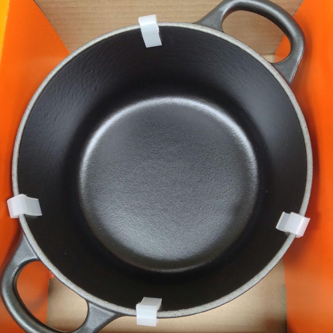 （箱・袋付き）ル・クルーゼ ココット・ロンド 16cm マットブラック