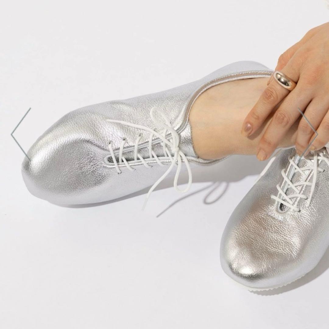 クラウン シルバー ジャズ ダンスシューズ 6 24cm