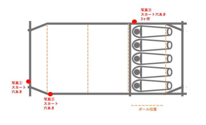 ☆ナチュラム限定カラー☆カマボコテント2（カーキ×ブラック）★