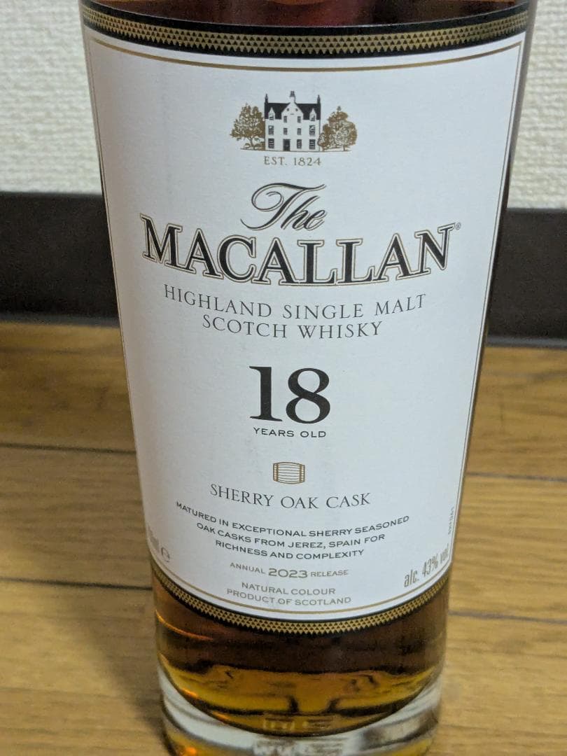 ザ マッカラン 18年 シェリーオーク (2023)