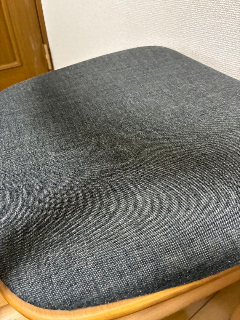 無印良品　ラウンドチェア 布座 ブナ材