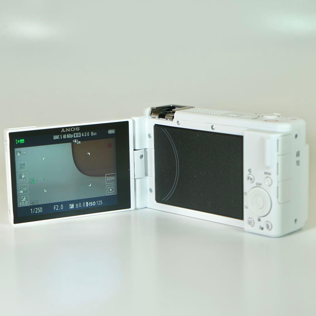 美品 SONY VLOGCAM ZV-1F ホワイト 動作確認済み