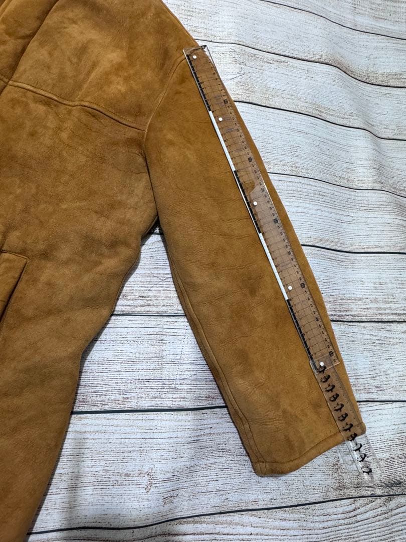 【condo】LOEWEロエベ フード付き ムートンスエード コートL