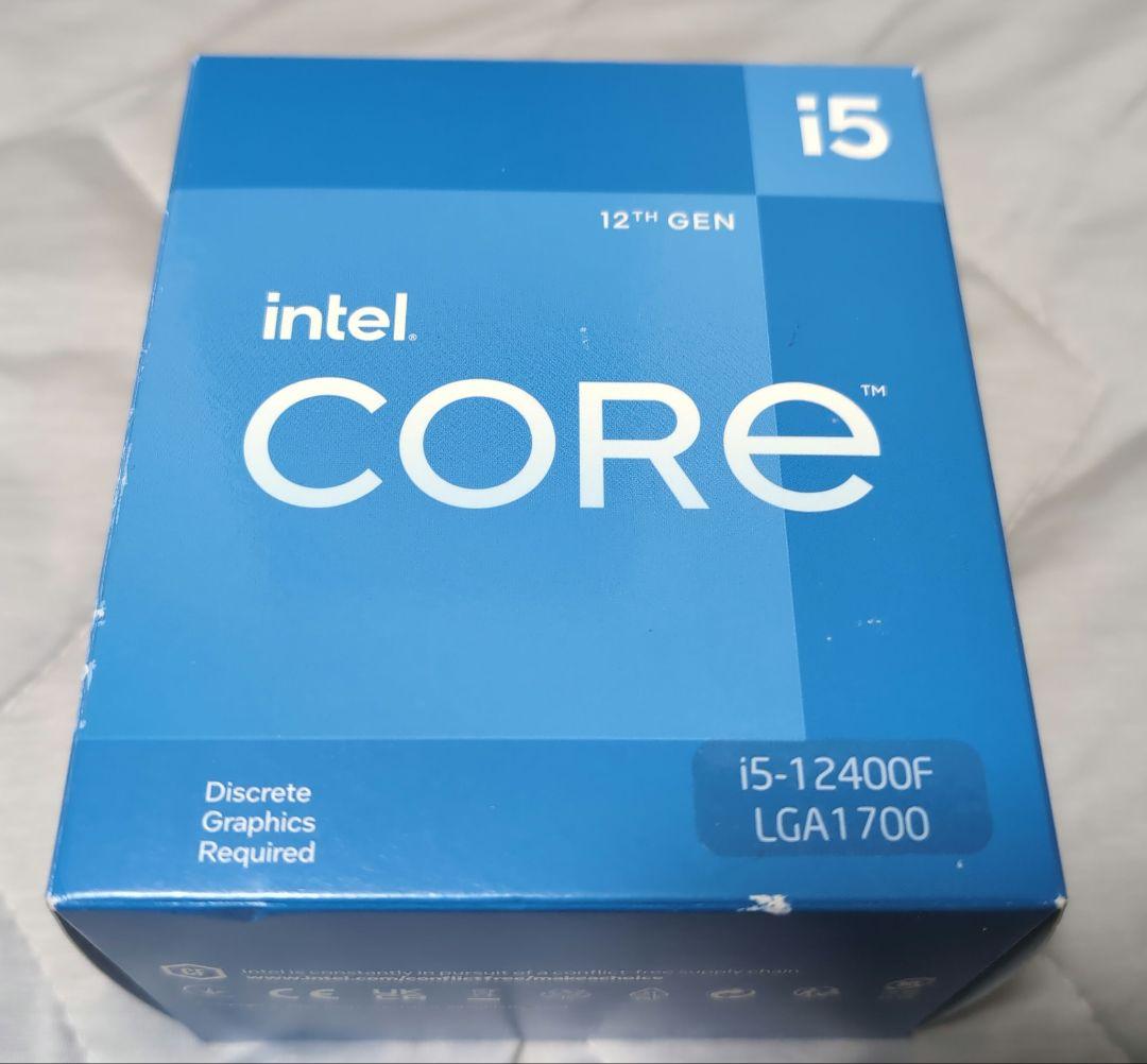 intel 12400F　マザーボード　メモリの3点セット