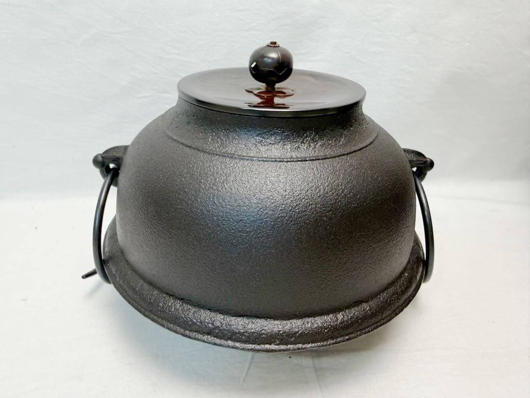 未使用 茶道具 野々田合金製 朝鮮風炉型電熱器 コントローラー式 風炉釜前瓦敷板