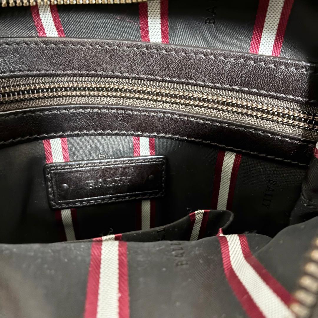 【美品】BALLY バリー ショルダーバッグ ボディバッグ ブラウン レザー