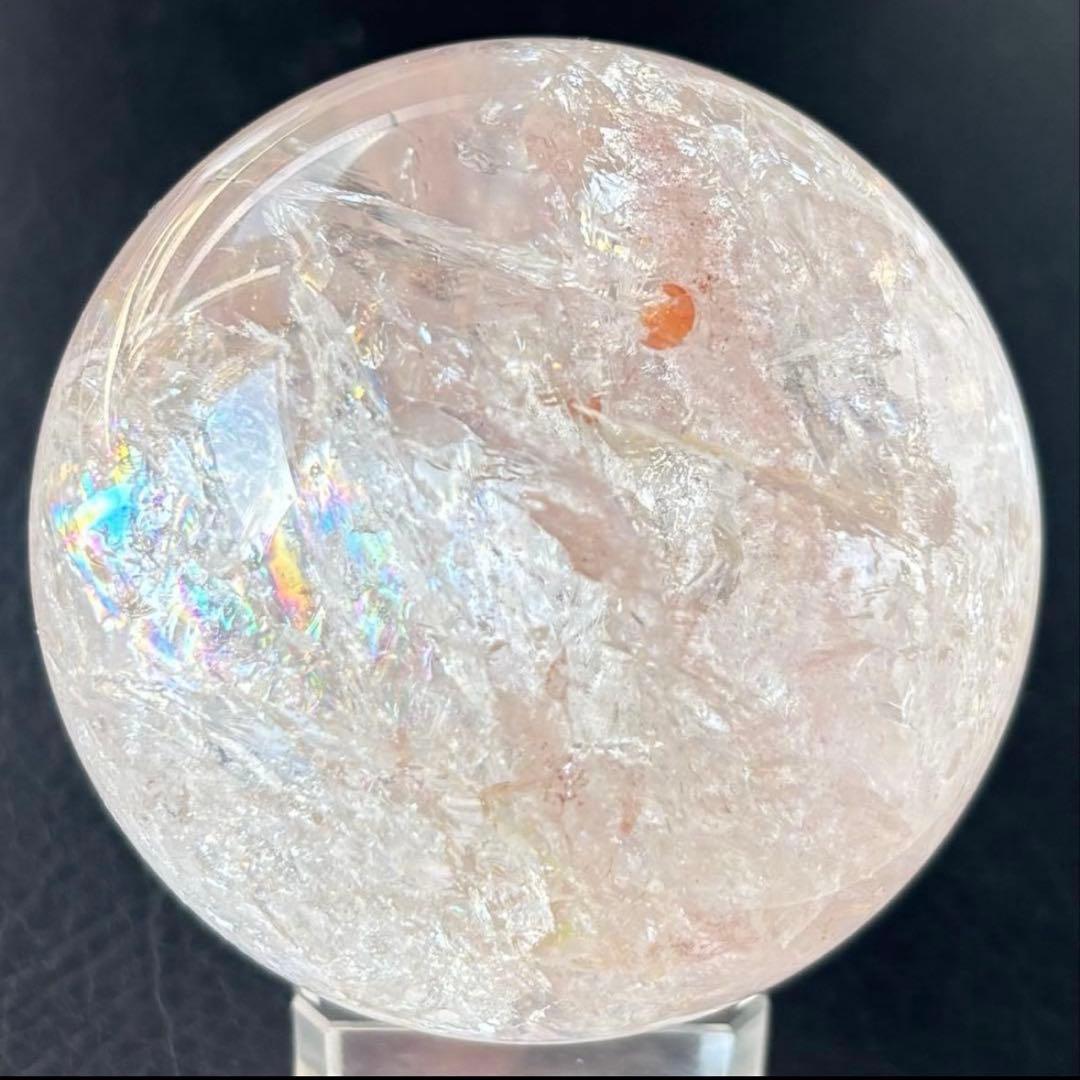 お得★ 大玉 6.6cm ピンクアゼツライト スフィア ピンククォーツ★