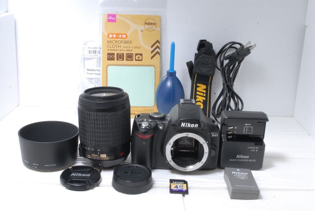 訳あり❤️Nikon D40 望遠レンズセット手ブレ補正付き スマホ転送OK