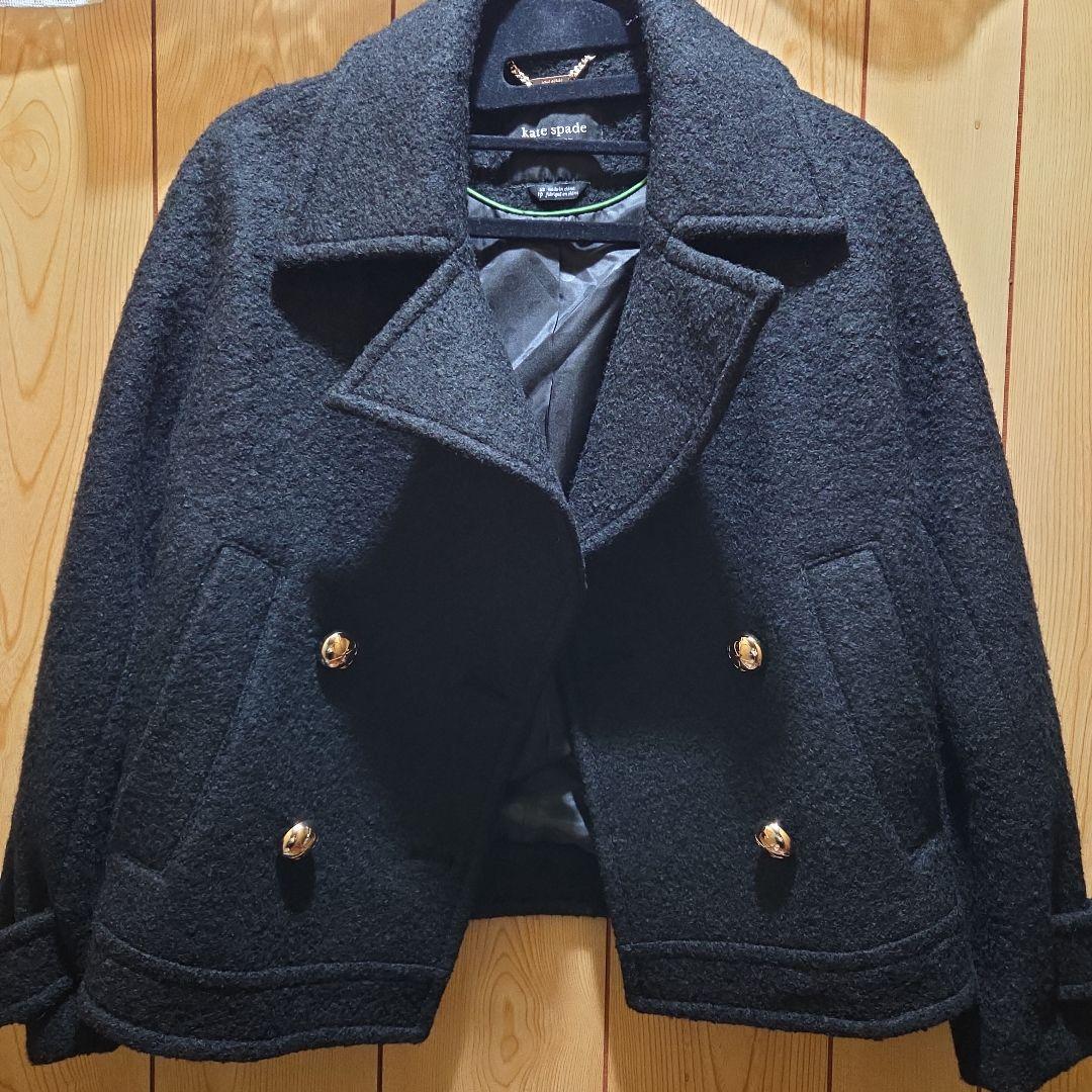 【完売】ケイト・スペード　ウール クロップド　ピーコート