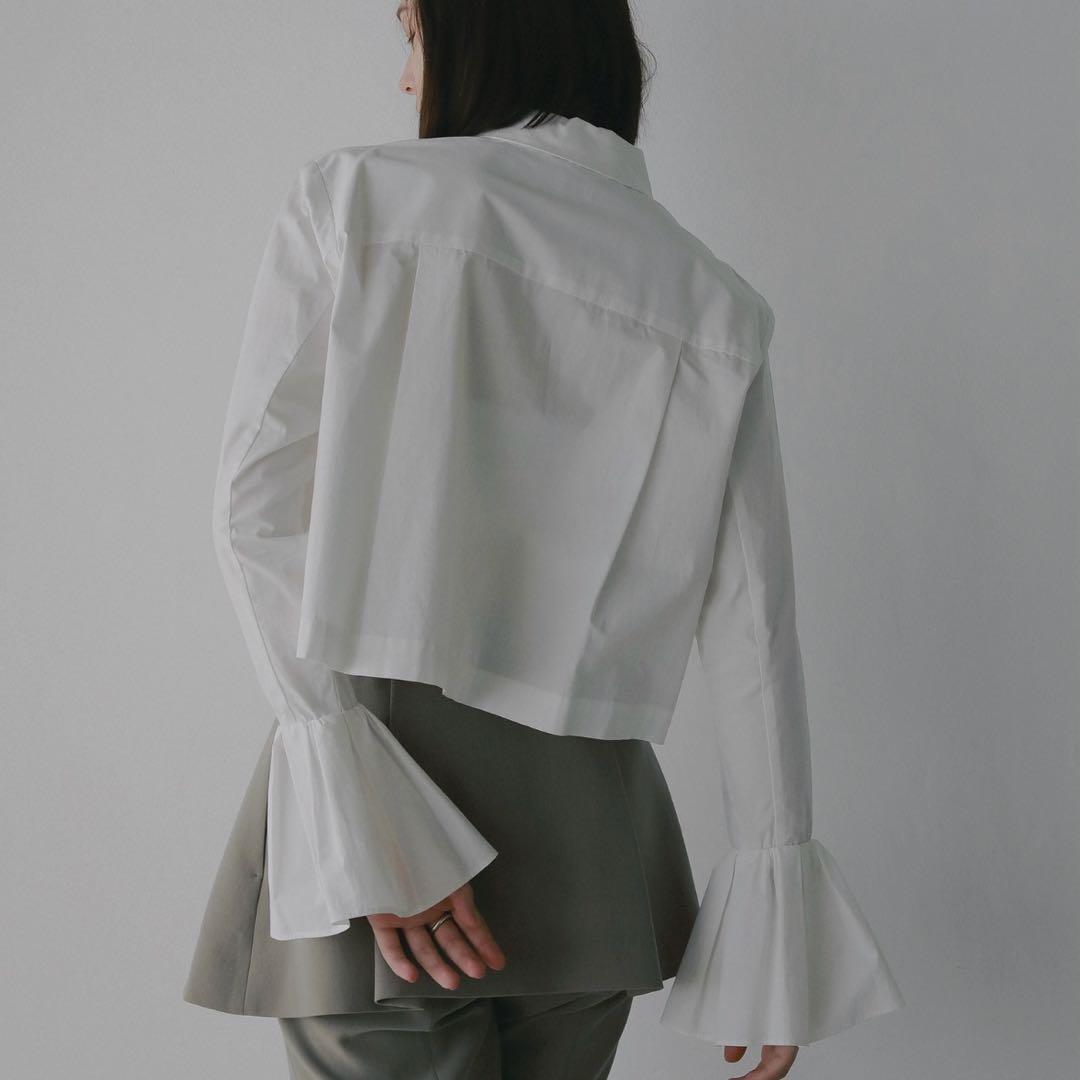 【新品未使用】MANOF 完売品　FRILL CUFF SHIRT　ホワイト
