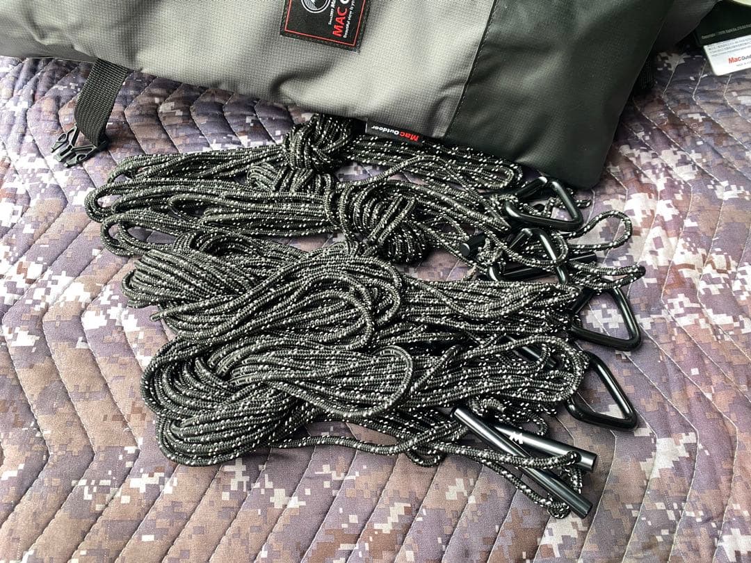 Mac ONE ヘキサタープL 人気チャコール色 YUNANポール&ポールケース