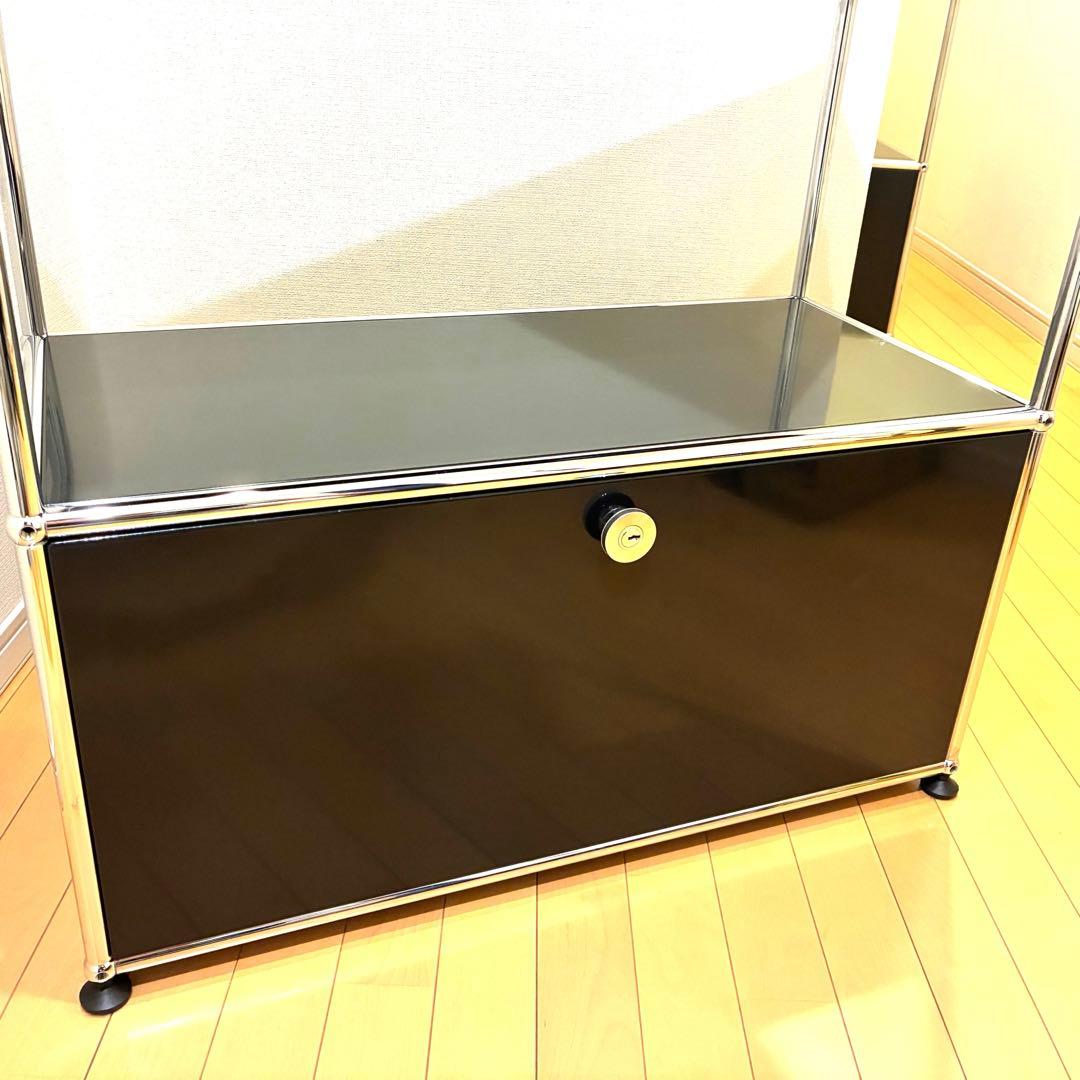 美品/USMハラー/haller/キャビネット/シェルフ/グラファイトブラック