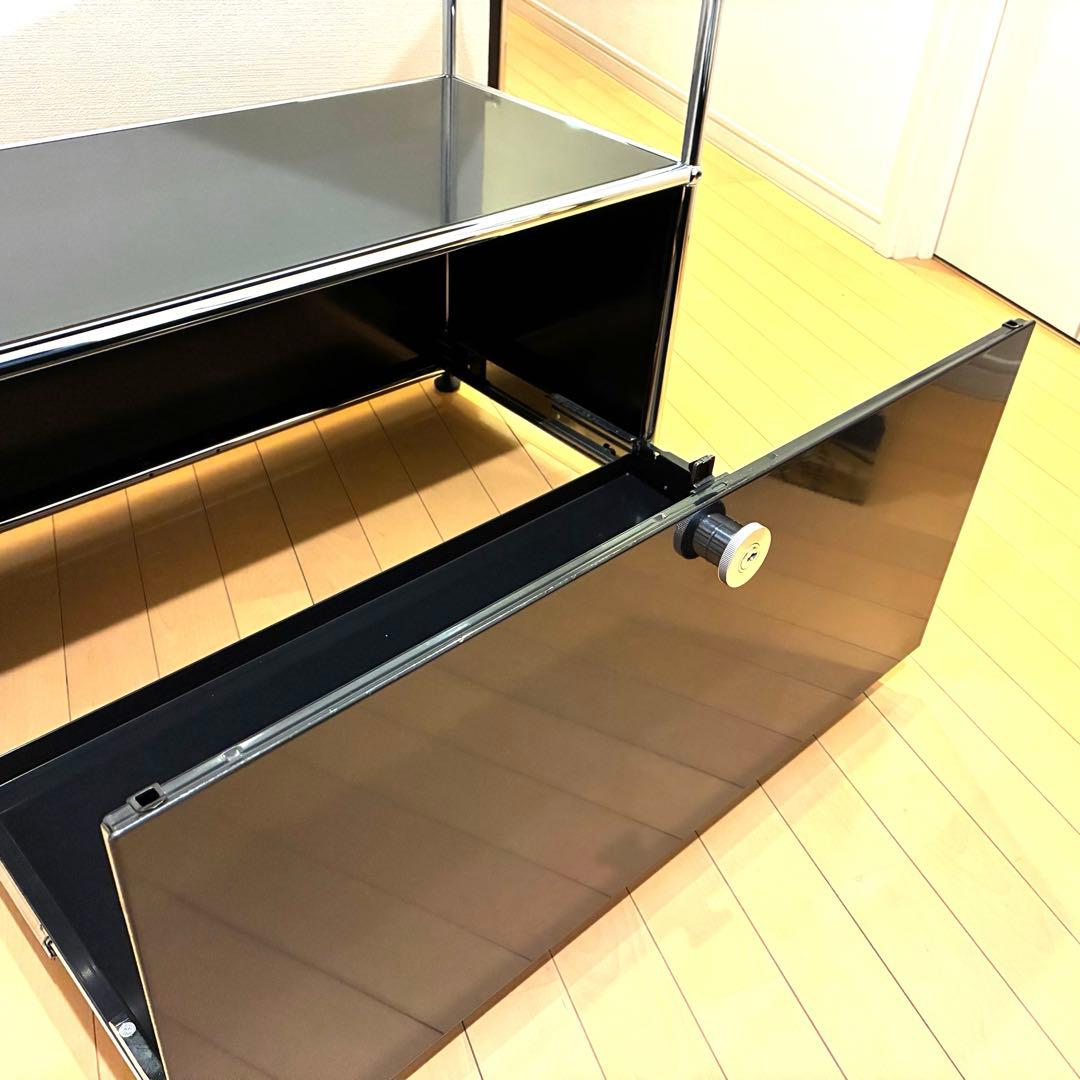 美品/USMハラー/haller/キャビネット/シェルフ/グラファイトブラック