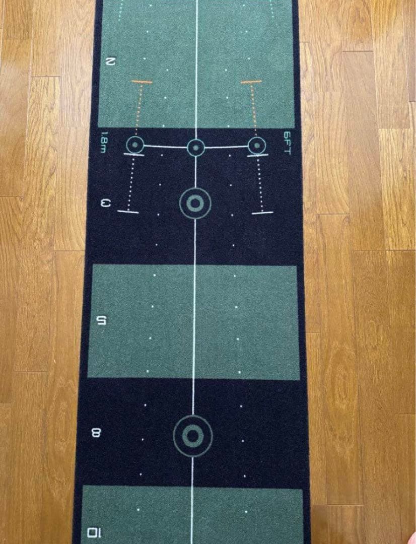 WELLPUTT パッティングマット 4m トレーニングガイド付きパターマット