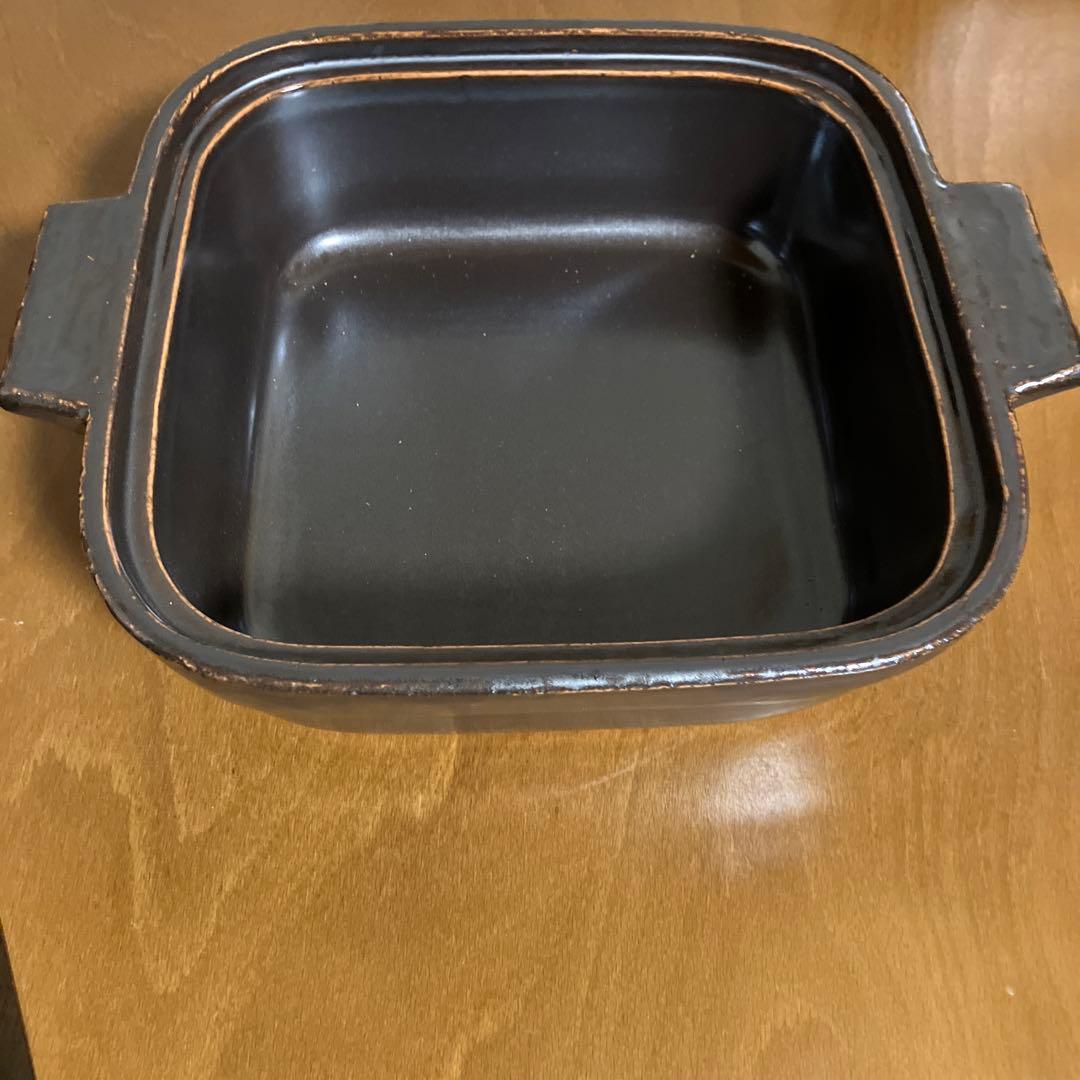 土鍋四角形　有田焼