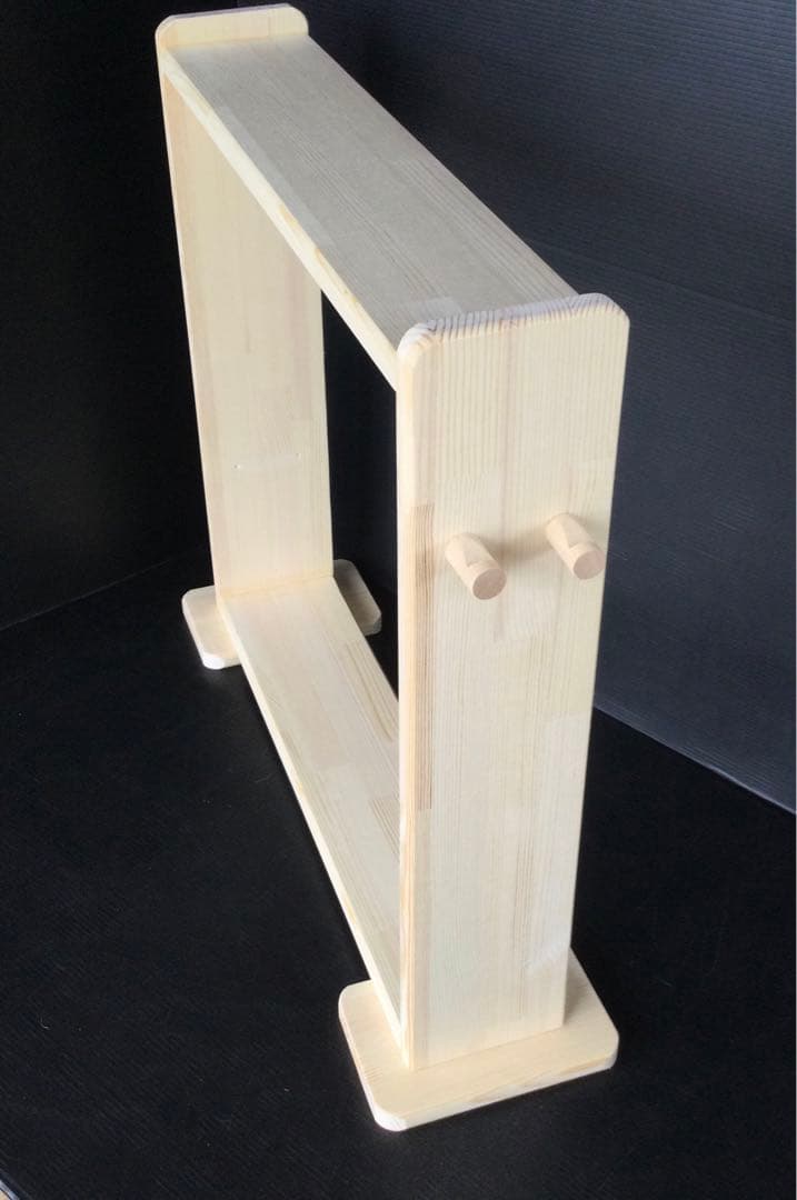 ハンドメイド　ペット、犬服　ハンガーラック　木製　(新品)