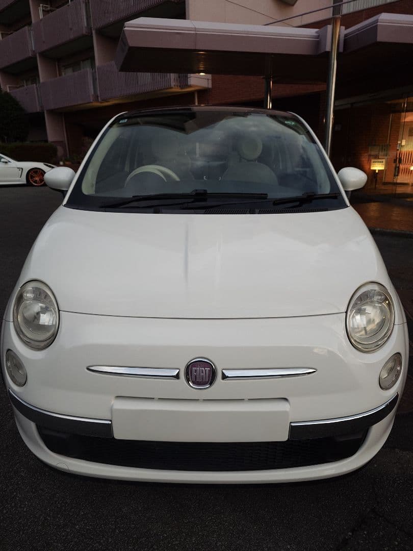 フィアット500 1.2 8v ラウンジ ガラスルーフ車検9年10月付最終値引