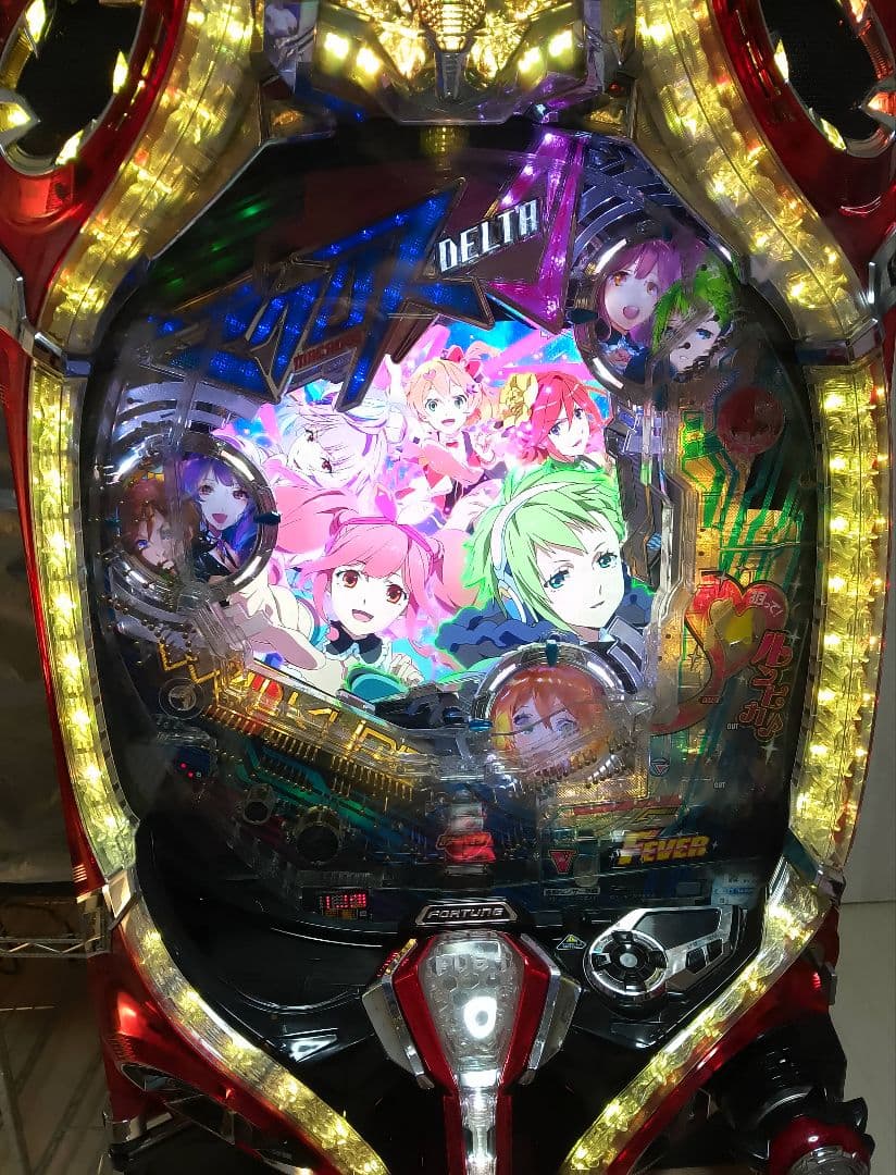 PFマクロスΔ設定付(1/199)＋イクリプスのセル付き パチンコ実機 裏玉循環