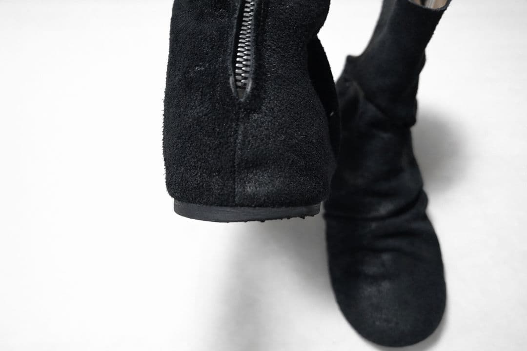 The Viridi-anne バックジップドレープインヒールブーツ 3