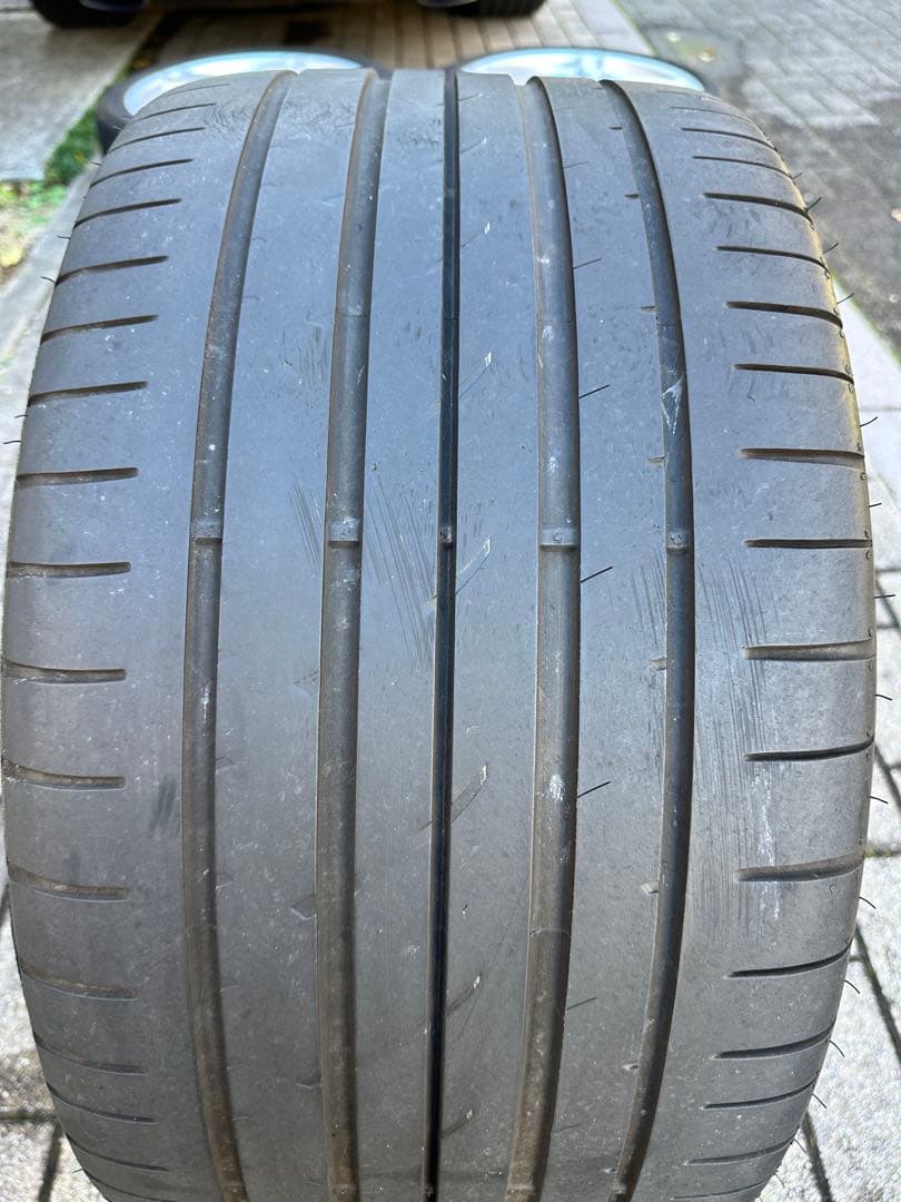 【バリ溝 N0 承認】ポルシェ 991 純正 19inグッドイヤーホイールセット