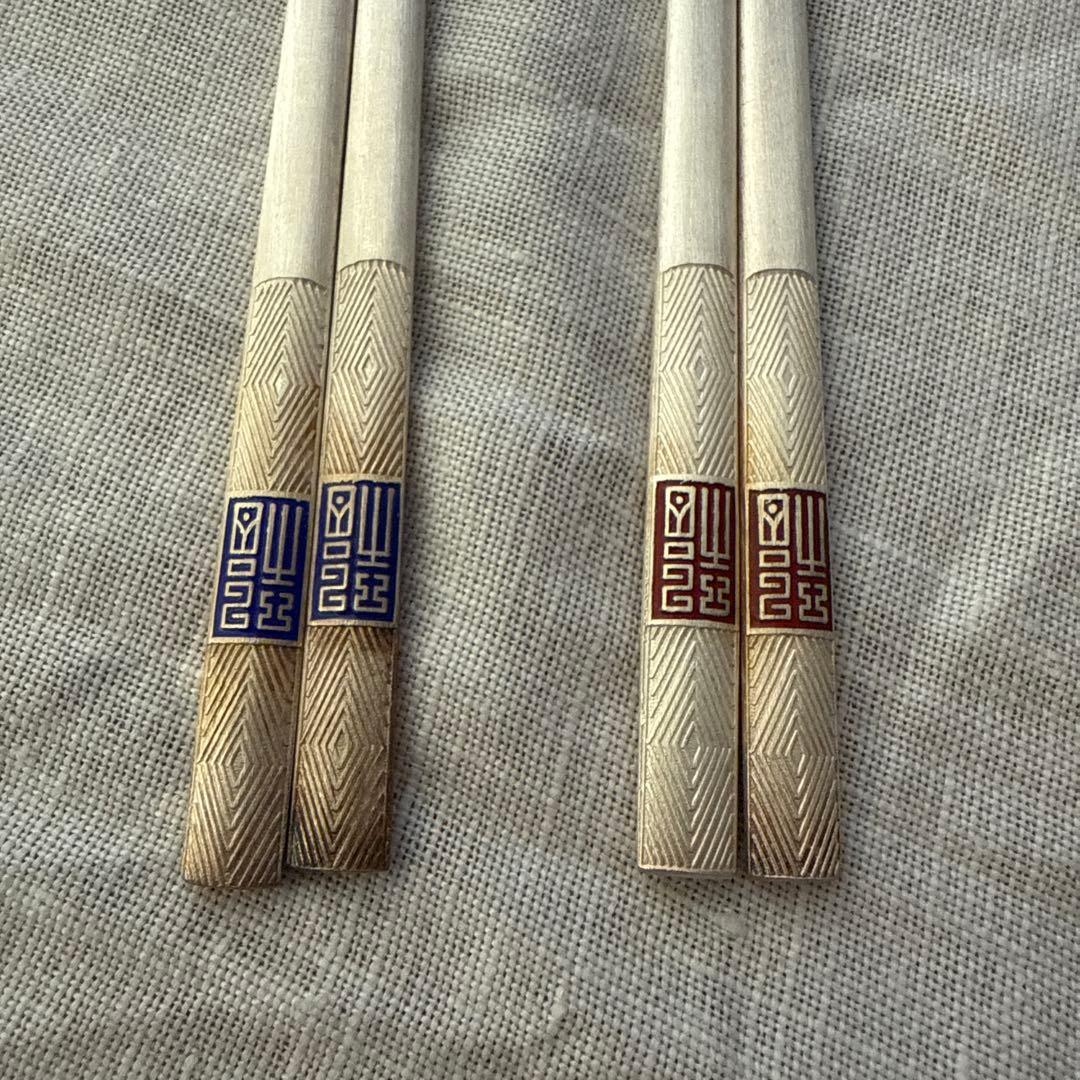 韓国製 銀のお箸