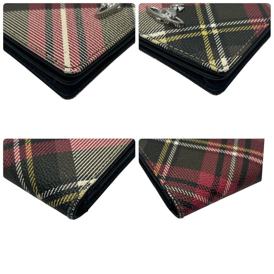 【極美品】ヴィヴィアン カードケース チェック柄 オーブロゴ