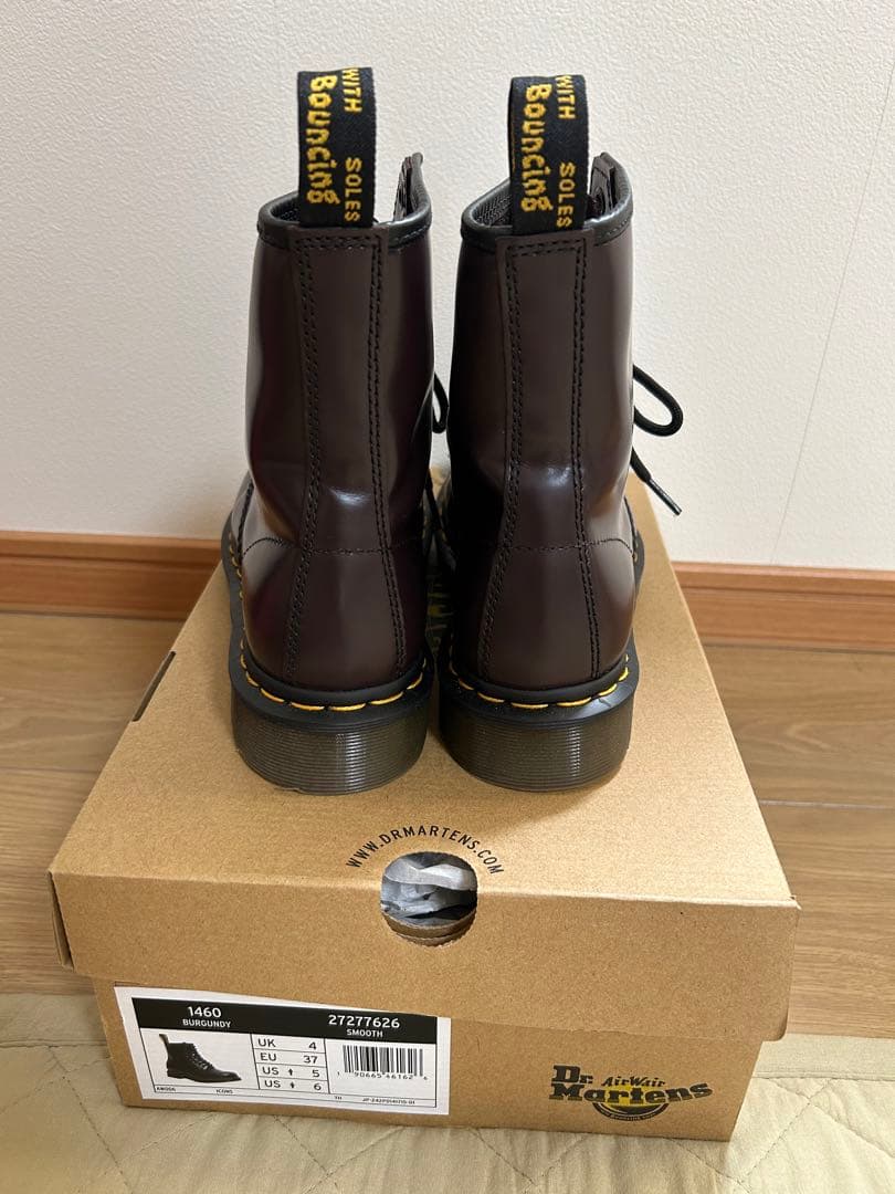【美品】ドクターマーチン1460 8ホールブーツ(バーガンディ)