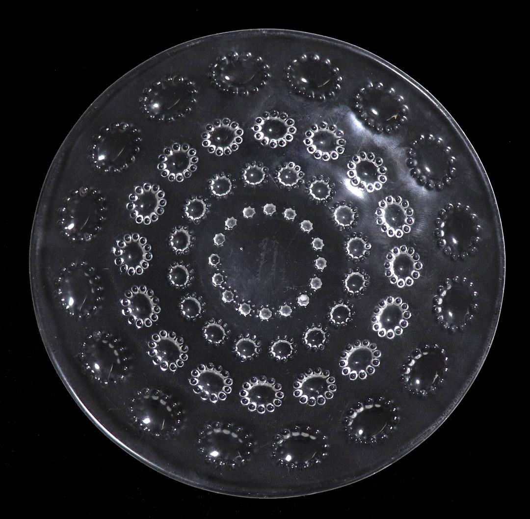 ルネ・ラリック 激レア 高級硝子皿18cmプレート アスター1935年サインあり