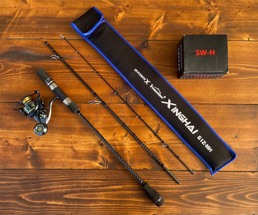 ジギングセット　5000番リール　3Pパックロッド　スロージギング　スピニング