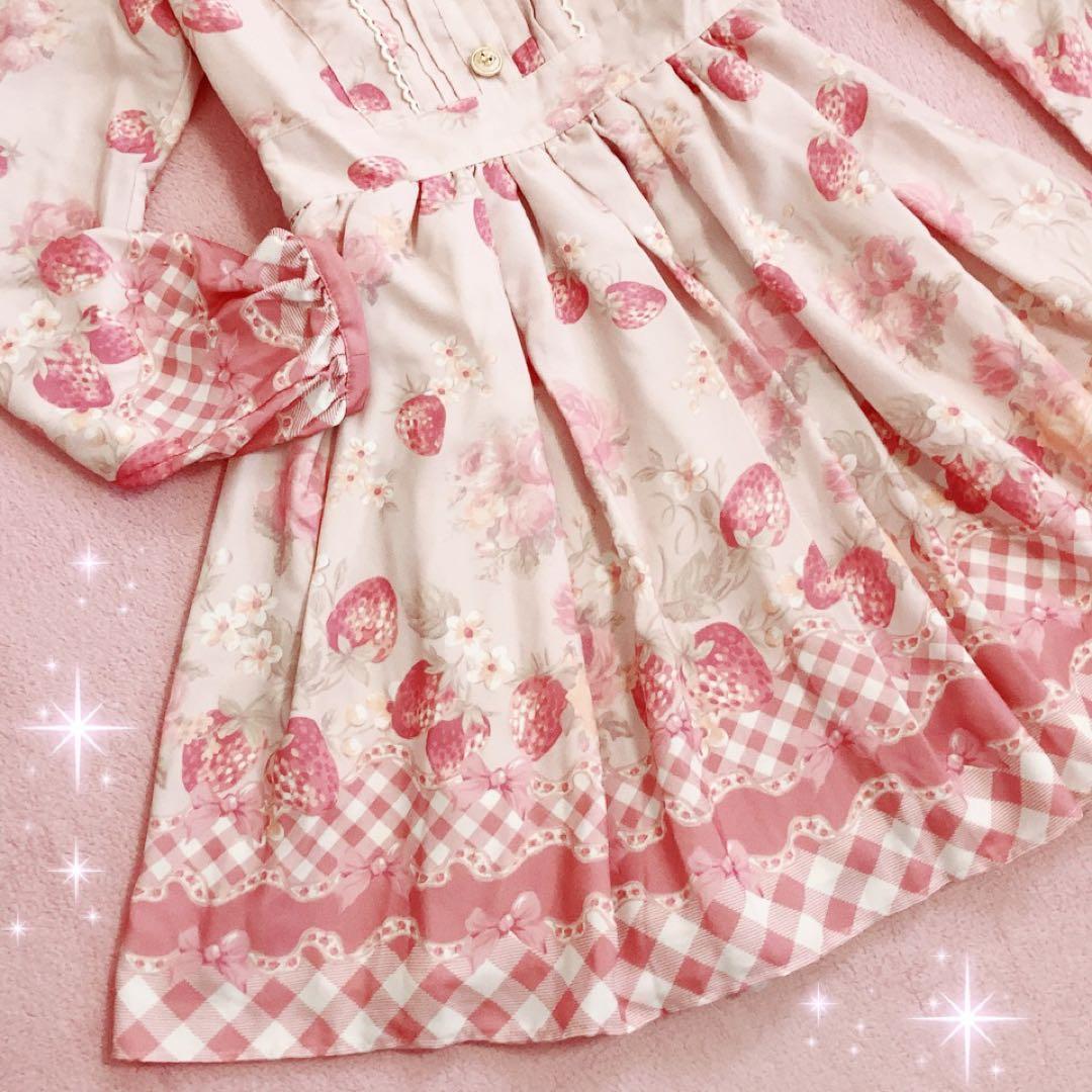 ☆リズリサ LIZLISA☆マイメロコラボ☆ストロベリーフラワーワンピース☆新品