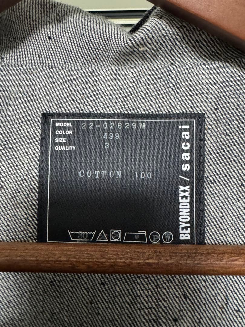 ✨美品✨sacai デニムモッズコート サイズ3