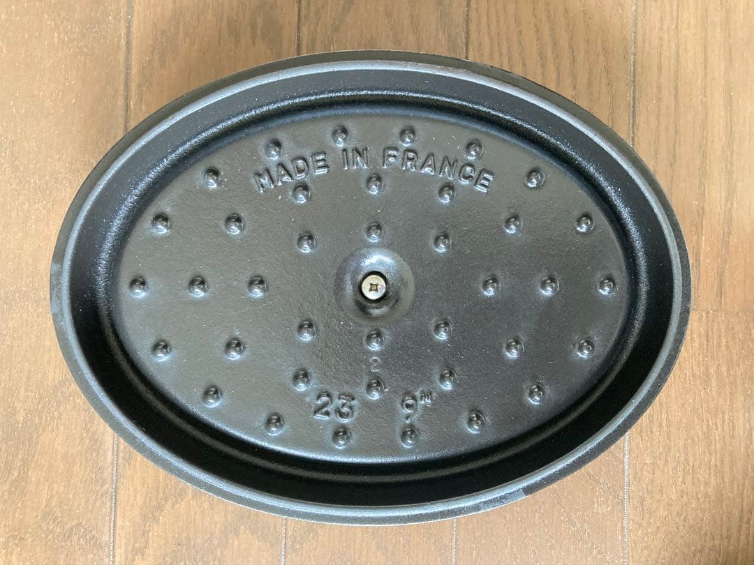 ストウブ 23cm ピコ・ココット オーバル グレー 鍋 Staub