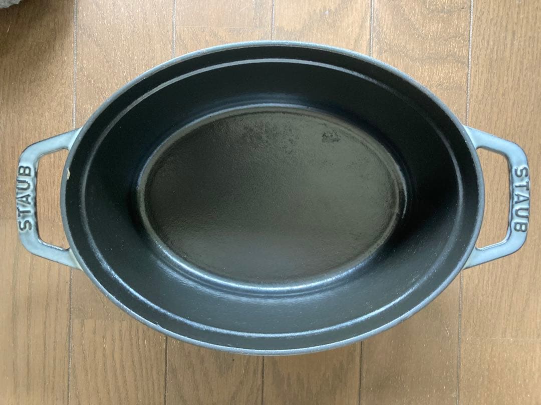 ストウブ 23cm ピコ・ココット オーバル グレー 鍋 Staub