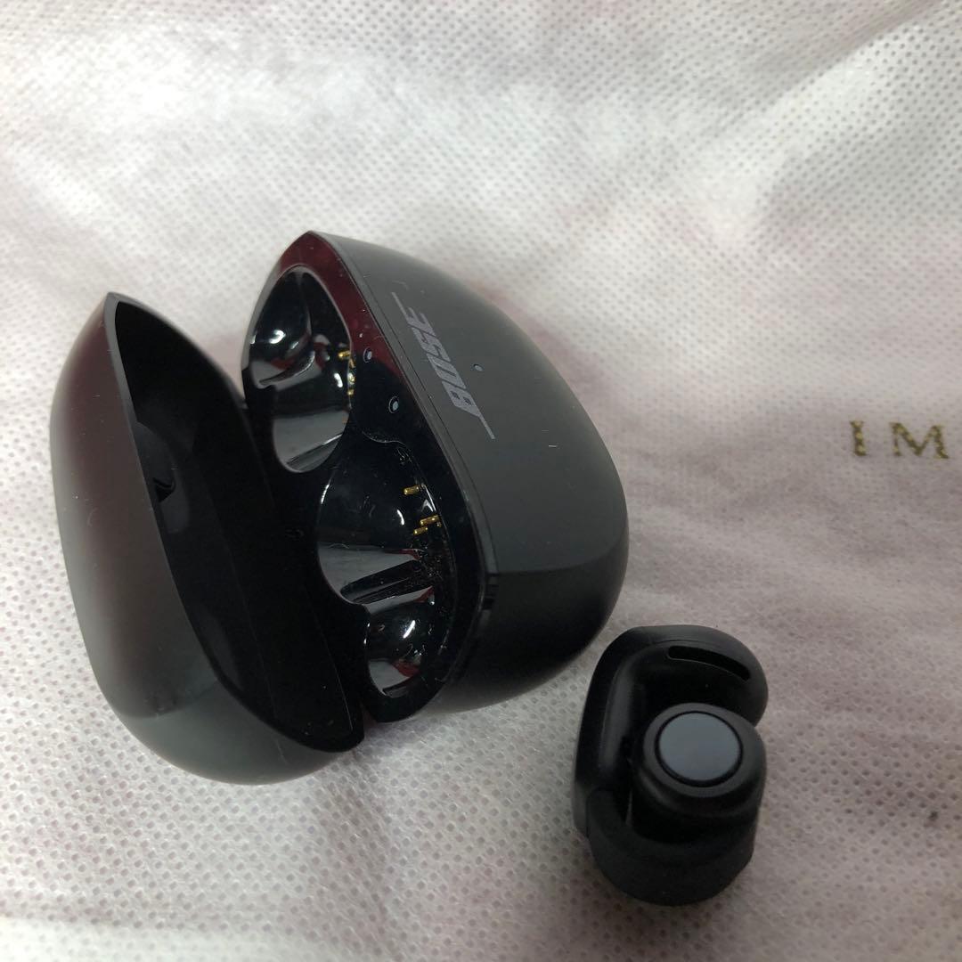 BOSE ワイヤレスイヤホン ブラック 充電ケース付き