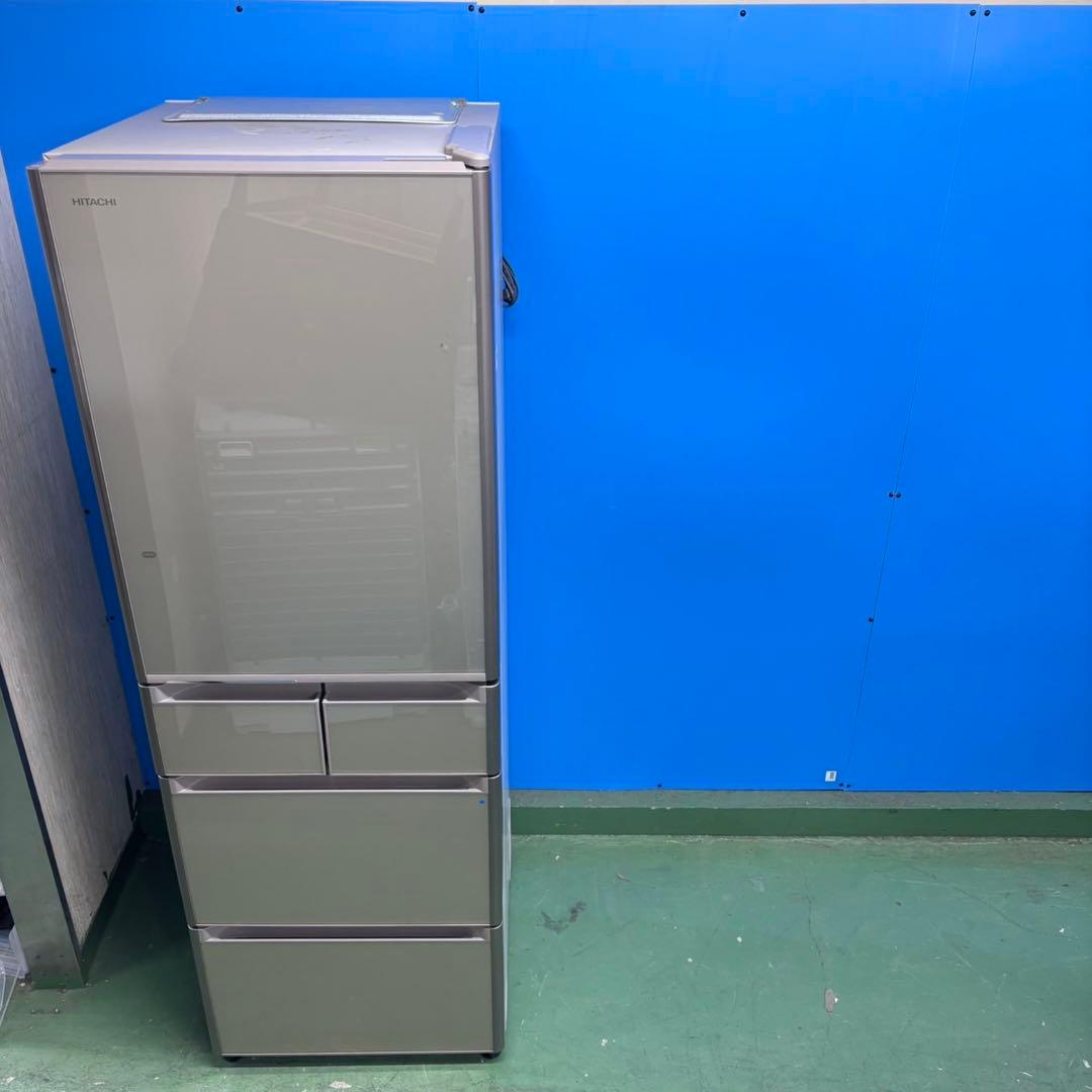 573 鏡面　半年保証付　大型冷蔵庫　400L強　自動製氷機付　極美品　大人気