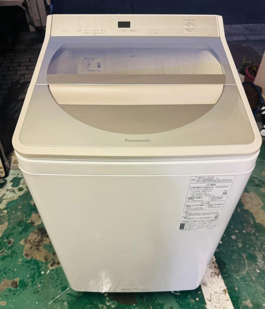 PANASONIC　洗濯機パナソニック10キロ NA-FA100H8 2021年
