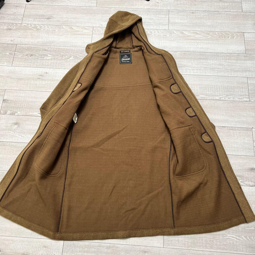 最高級✨グローバーオール ヘリンボーン キングストン ダッフルコート ブラウン