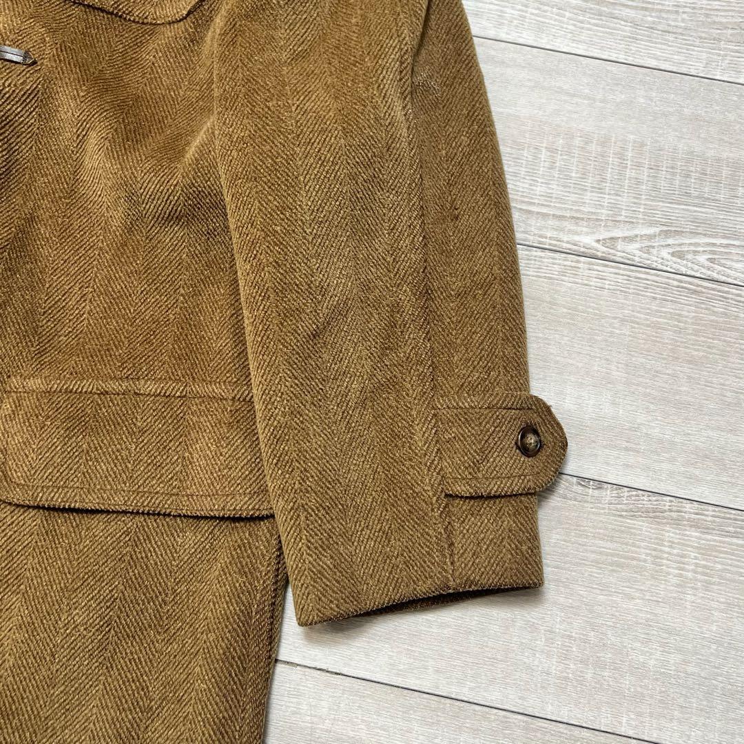 最高級✨グローバーオール ヘリンボーン キングストン ダッフルコート ブラウン