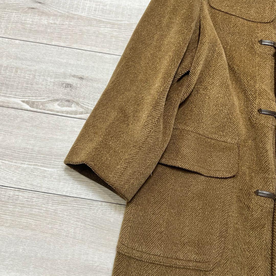 最高級✨グローバーオール ヘリンボーン キングストン ダッフルコート ブラウン