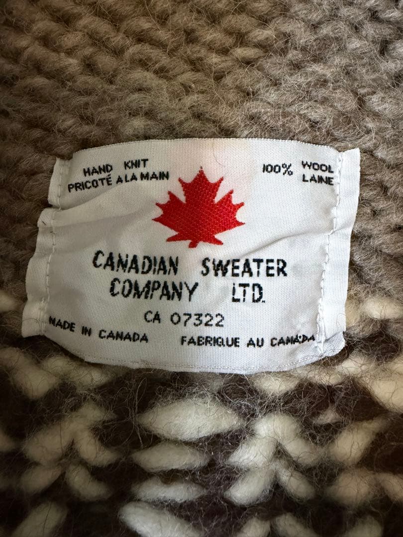 またセール！CANADIAN SWEATER COMPANY カウチンセーター