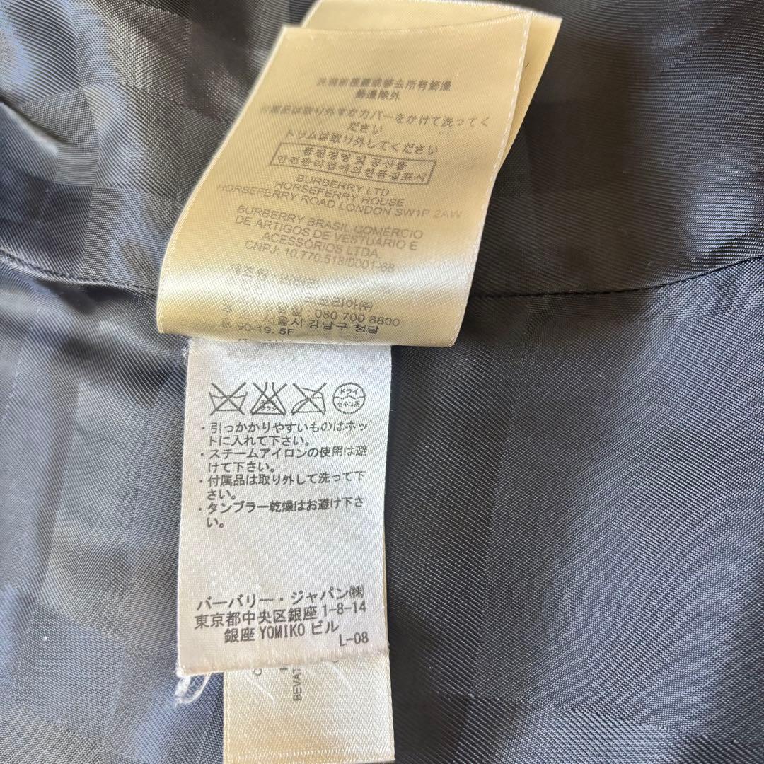 美品☆バーバリーロンドンイングランドウールカシミヤトレンチコート　38