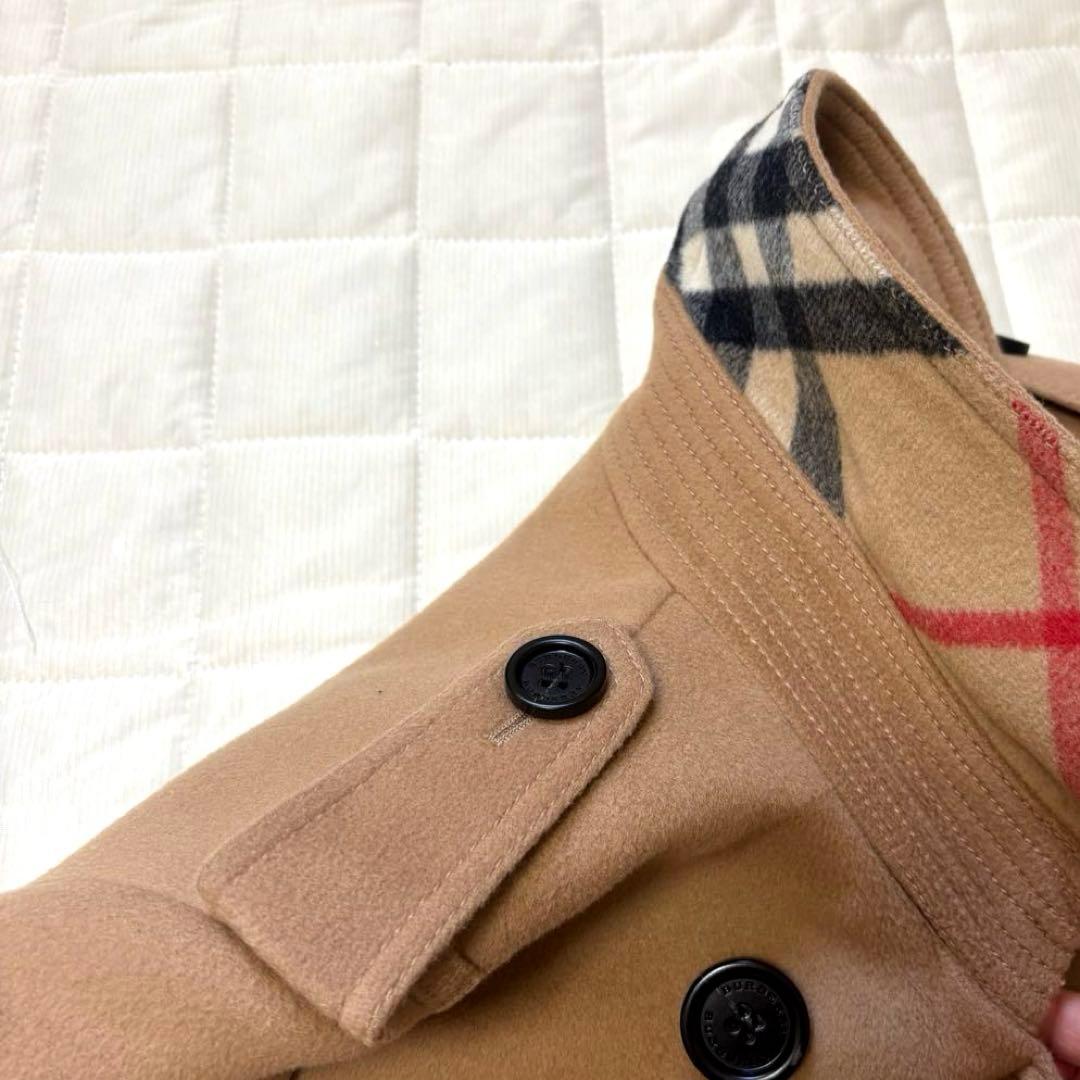 美品☆バーバリーロンドンイングランドウールカシミヤトレンチコート　38